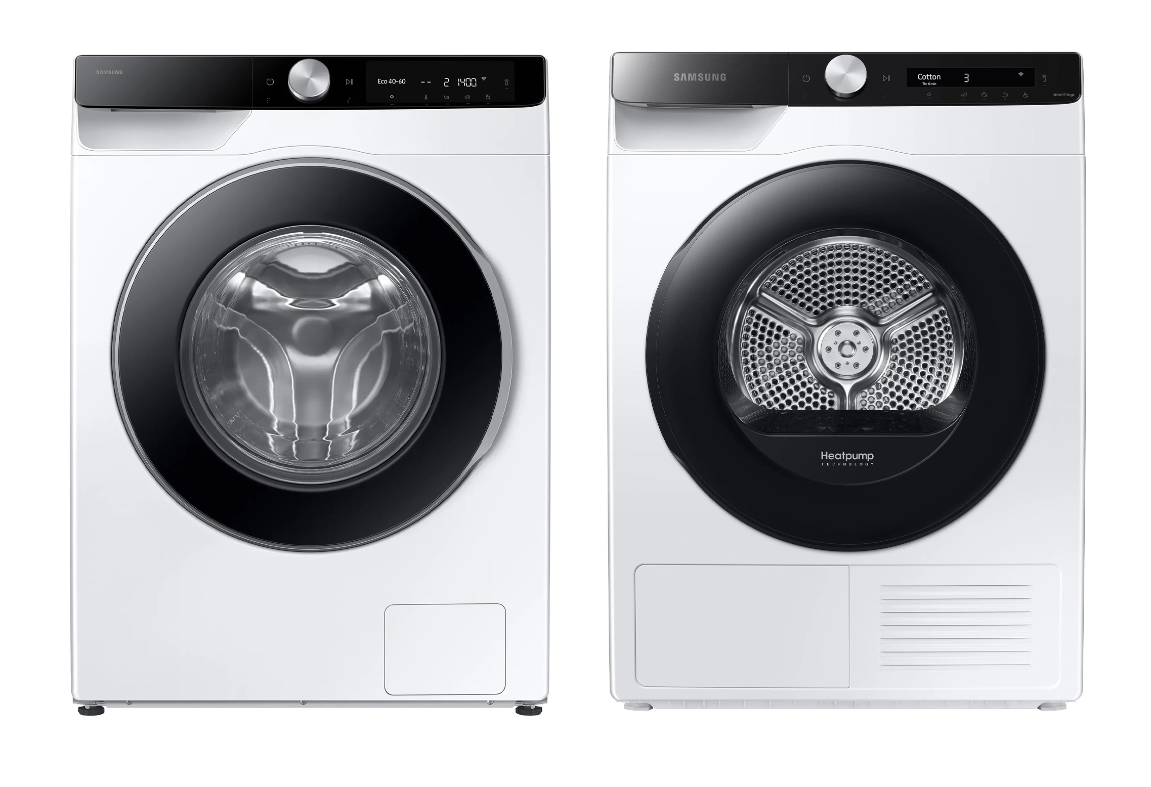 Samsung pralka WW90DG6U25LKU4 9kg 1400obr/min + suszarka DV90T5240AE Optimal Dry AI Control 60cm 9kg