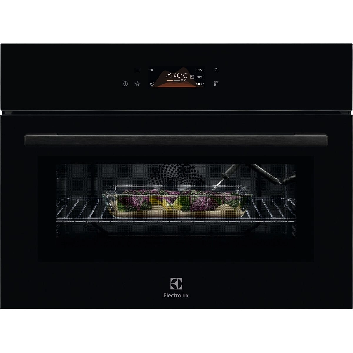 Piekarnik z mikrofalą Electrolux LVL8E09Z Termoobieg Termosonda Zdalne sterowanie Czarny