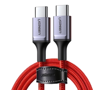 Kabel UGREEN US294 USB-C do USB-C 3A 480 Mbps 1m Czerwony