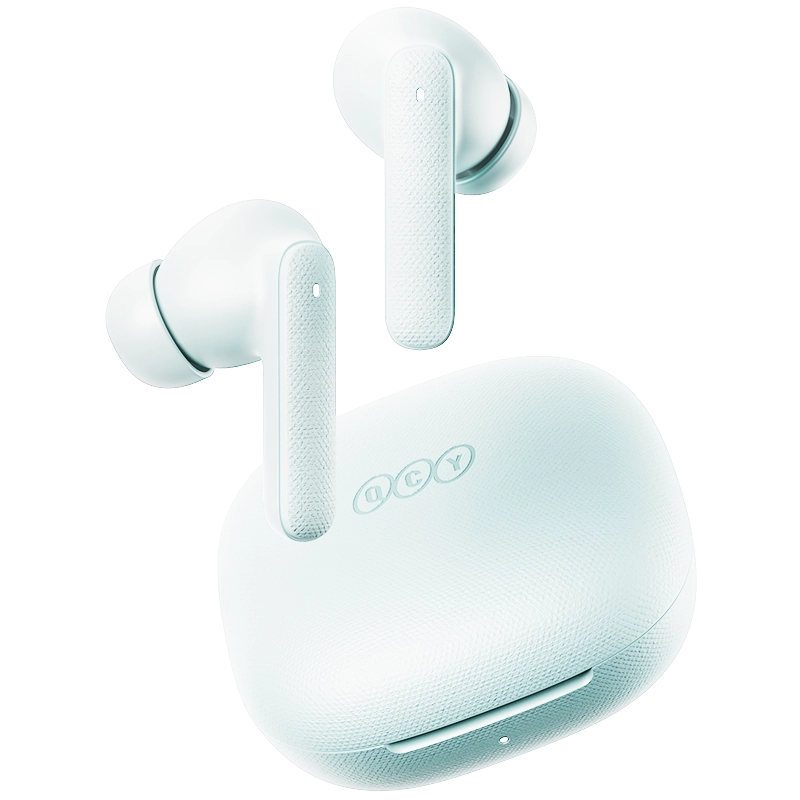Słuchawki bezprzewodowe QCY Buds T43 Dokanałowe Bluetooth 5.3 Funkcje AI Błekitne
