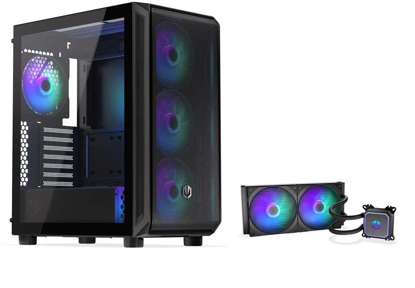 Obudowa Endorfy Arx 500 ARGB Czarny + Navis F280 ARGB Czarny