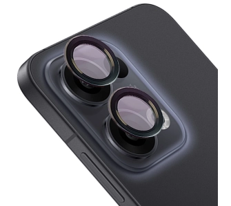 Szkło hartowane Bizon na aparat z aplikatorem Snap Lens do Oppo Reno13 czarna ramka