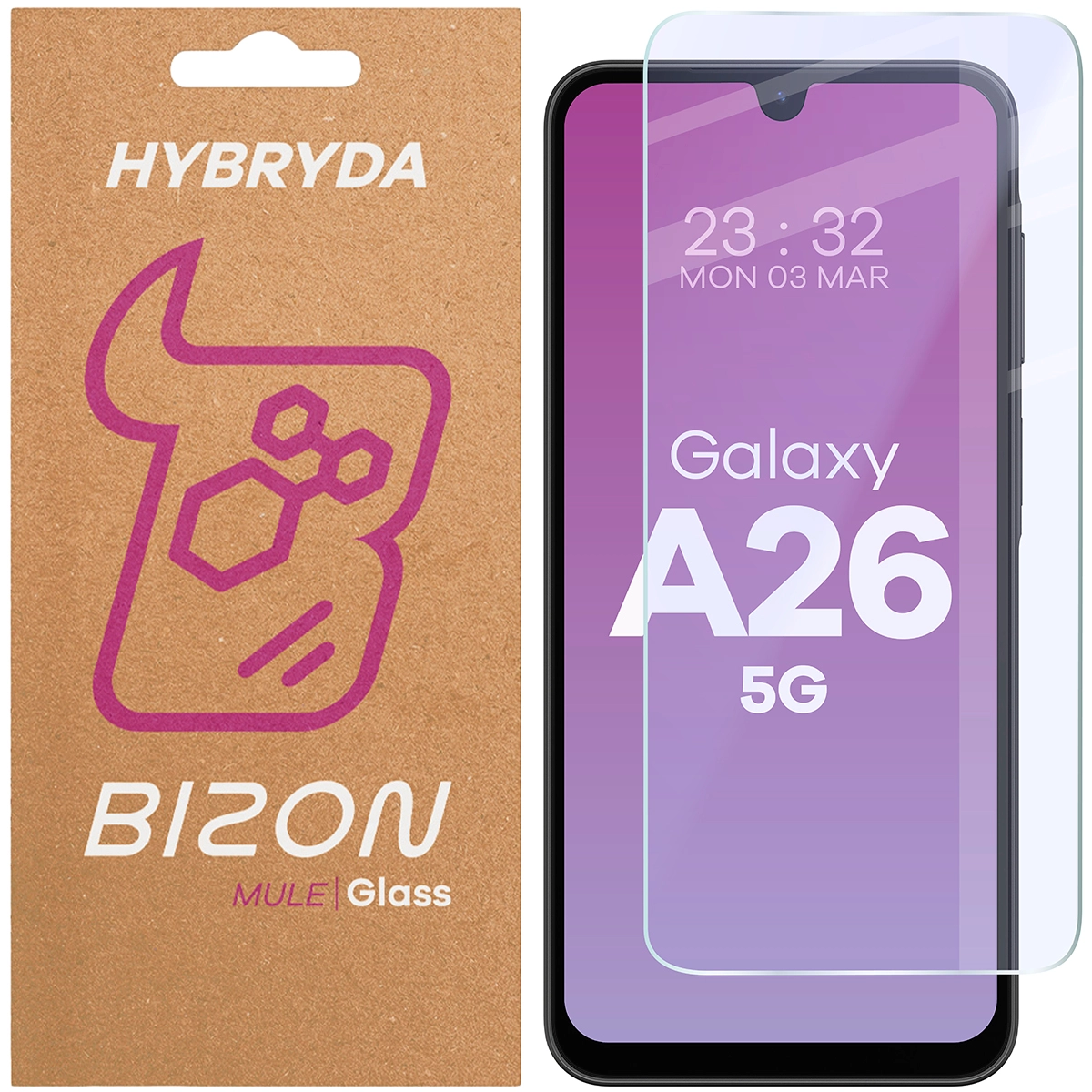 Szkło hybrydowe Bizon Elastyczne Mule do Galaxy A26 5G