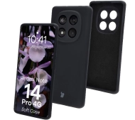 Bizon Silikonowe Soft do Xiaomi Redmi Note 14 Pro 4G Czarny