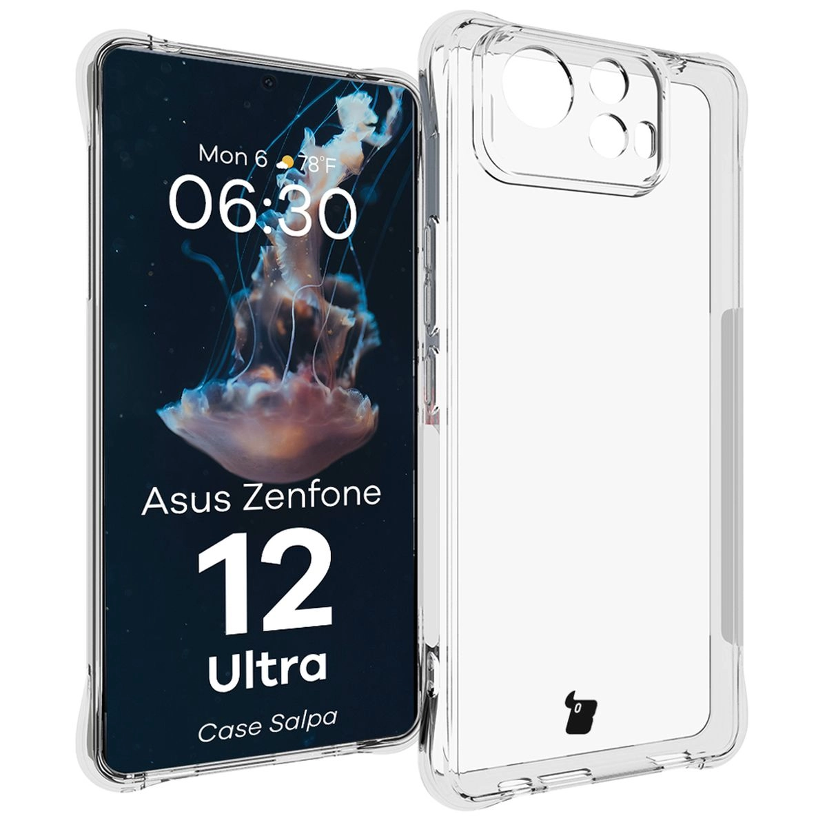 Etui Bizon Salpa do Asus Zenfone 12 Ultra Przezroczysty