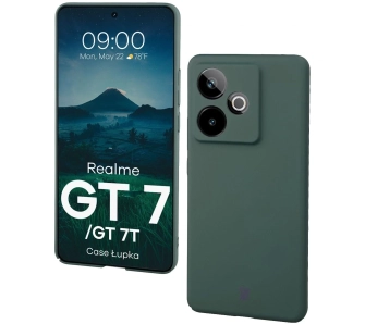 Etui Bizon Case Łupka do Realme GT 7 / 7T, Zielony