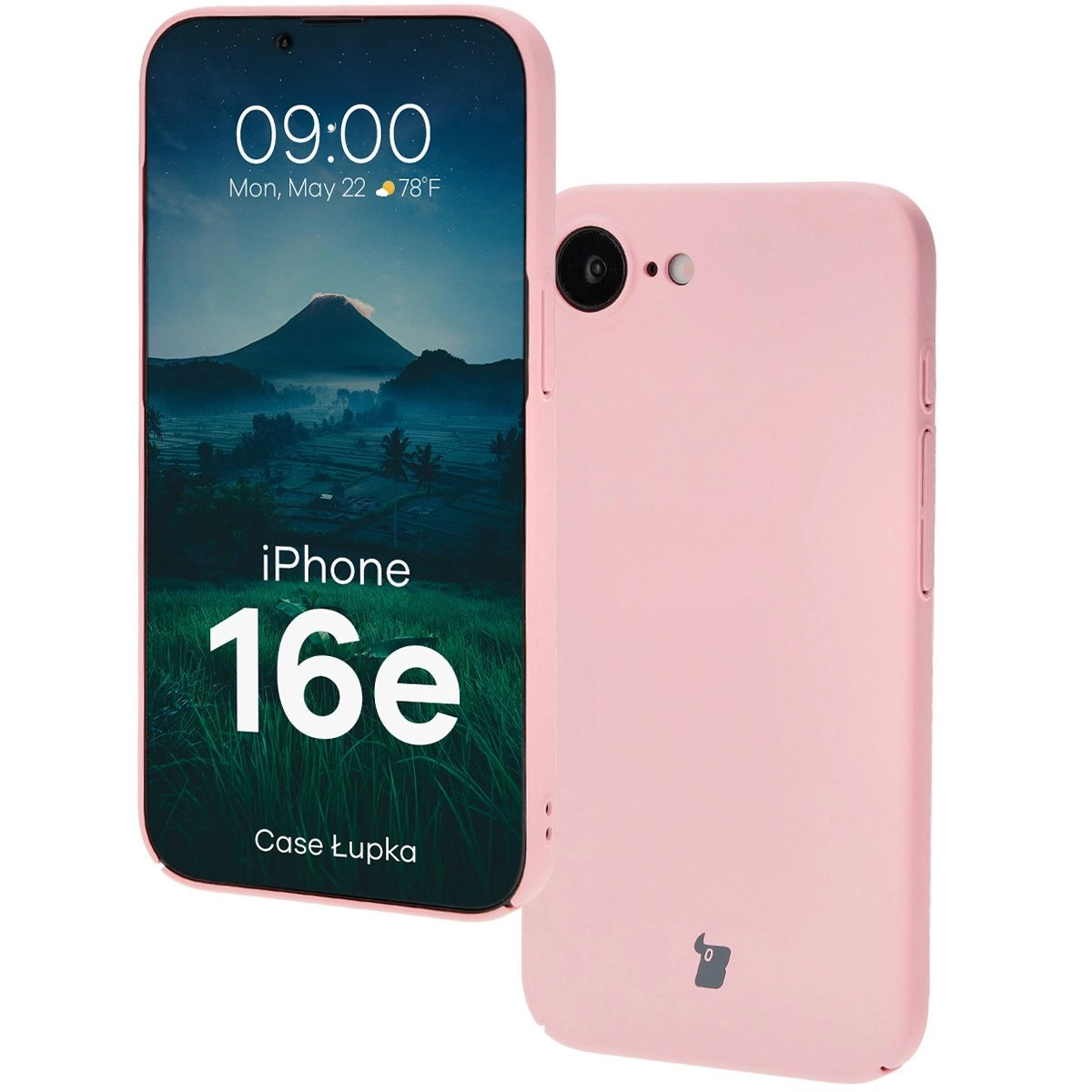 Etui Bizon Łupka do iPhone 16e Różowy