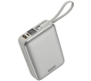Powerbank Bazic Fusion Mini 20000mAh Wbudowany kabel USB-C/Lightning PD20W Szary