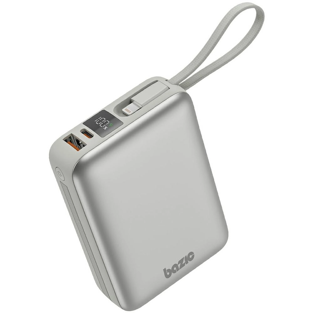 Powerbank Bazic Fusion Mini 20000mAh Wbudowany kabel USB-C/Lightning PD20W Szary