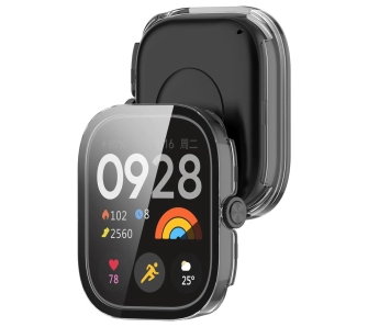 Nakładka na tarczę Bizon ze szkłem do Xiaomi Redmi Watch 5 przezroczysty