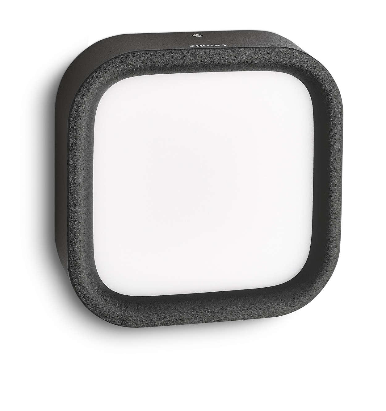 Philips Puddle wall lantern black 1x3W SELV 17269/30/16