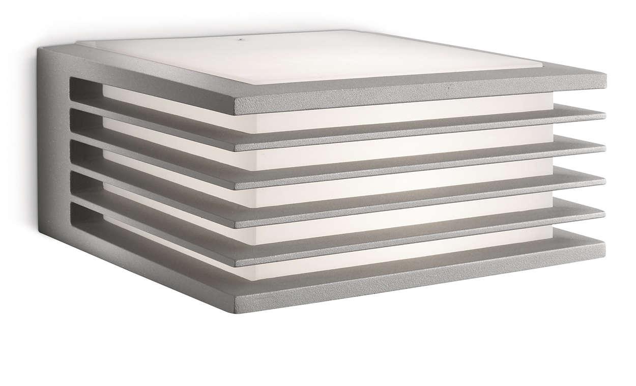 Philips Shades wall lantern grey 1x15W 230V 17182/87/16