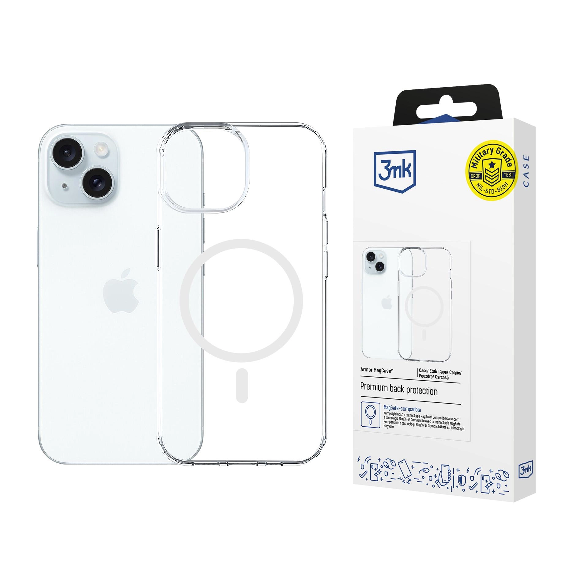 Etui 3mk Armor MagCase do iPhone 15 Przezroczysty