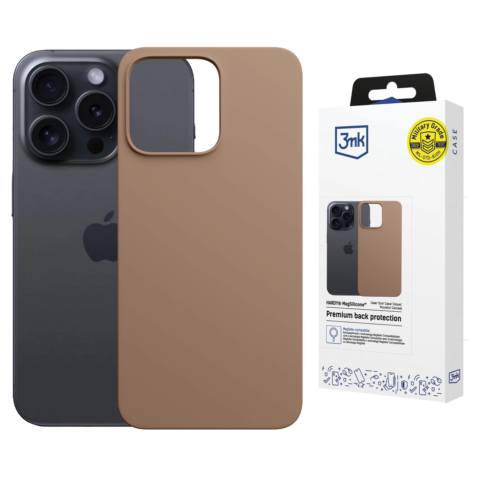 Etui 3mk Hardy MagSilicone Gold do iPhone 14 Pro