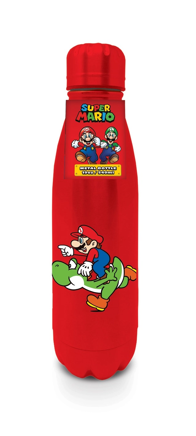 Butelka Pyramid Metalowa Super Mario Yoshi i Mario