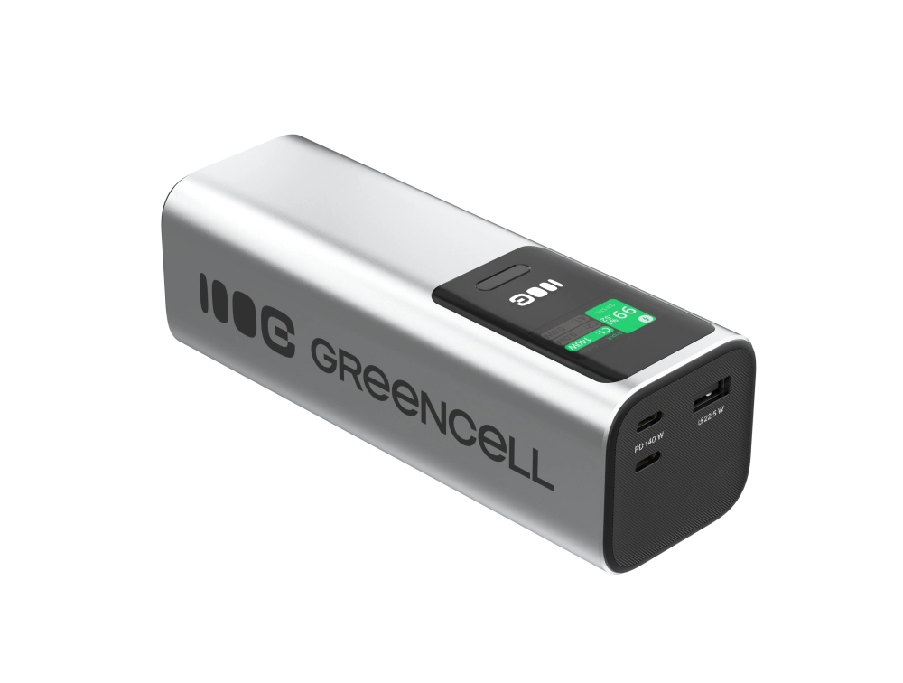 Powerbank Green Cell PowerPlay Ultra PBGC25UD 25200mAh 140W Srebrny