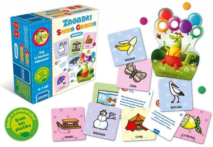 Gra planszowa Zagadki smoka Obiboka Niebieskie