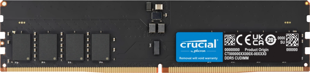 Pamięć RAM Crucial DDR5 CUDIMM 64GB 6400 CL52 Czarny