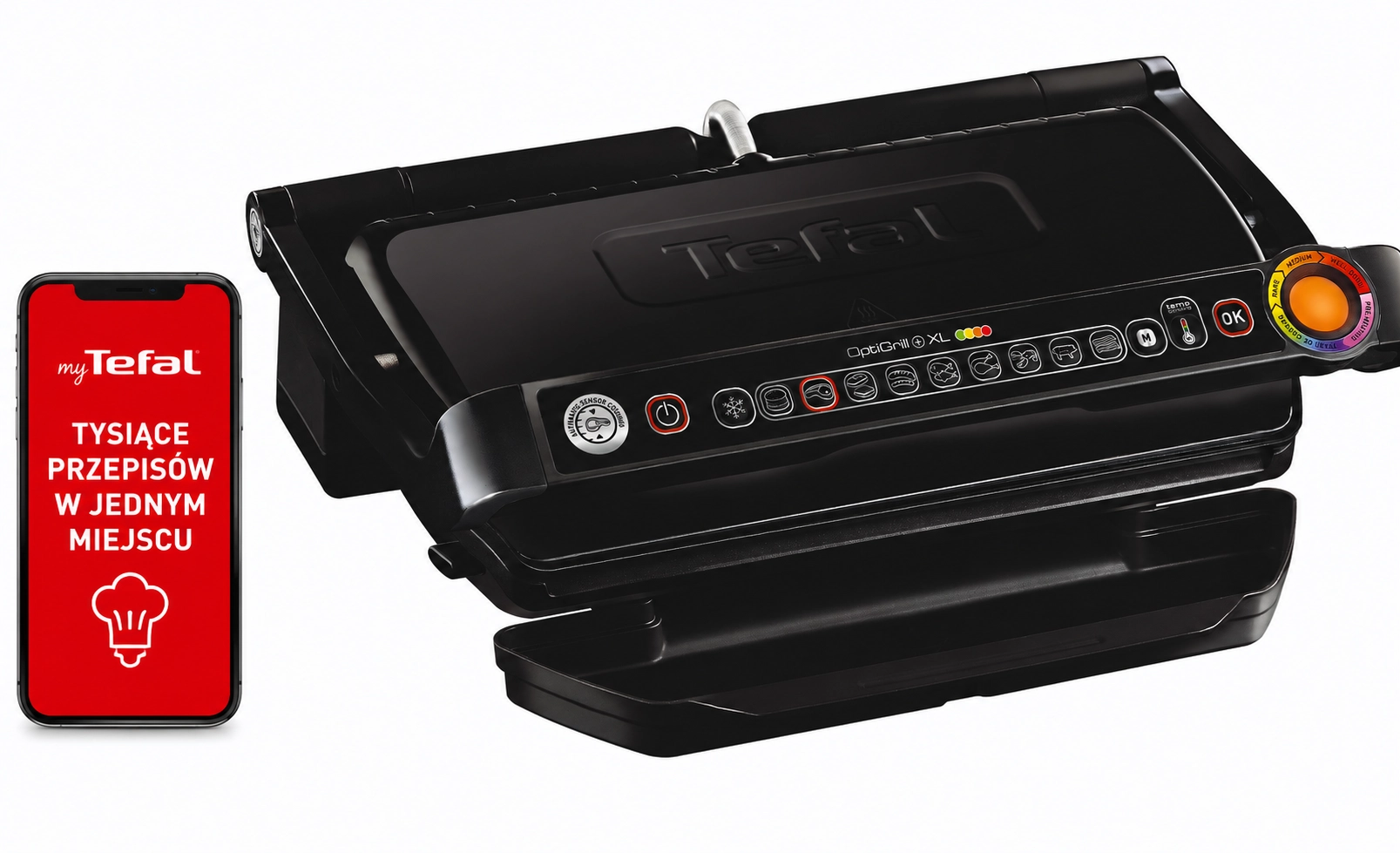 Grill elektryczny Tefal OPTIGRILL GC7228 Programy automatyczne