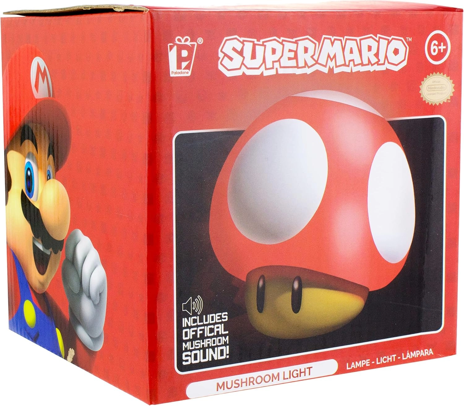 Lampka Paladone Super Mario Grzybek z dźwiękiem