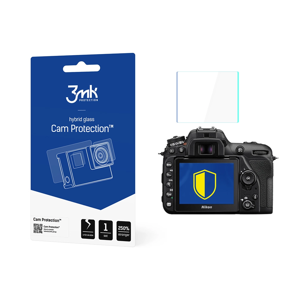Szkło hybrydowe 3mk Cam Protection do Nikon D7500