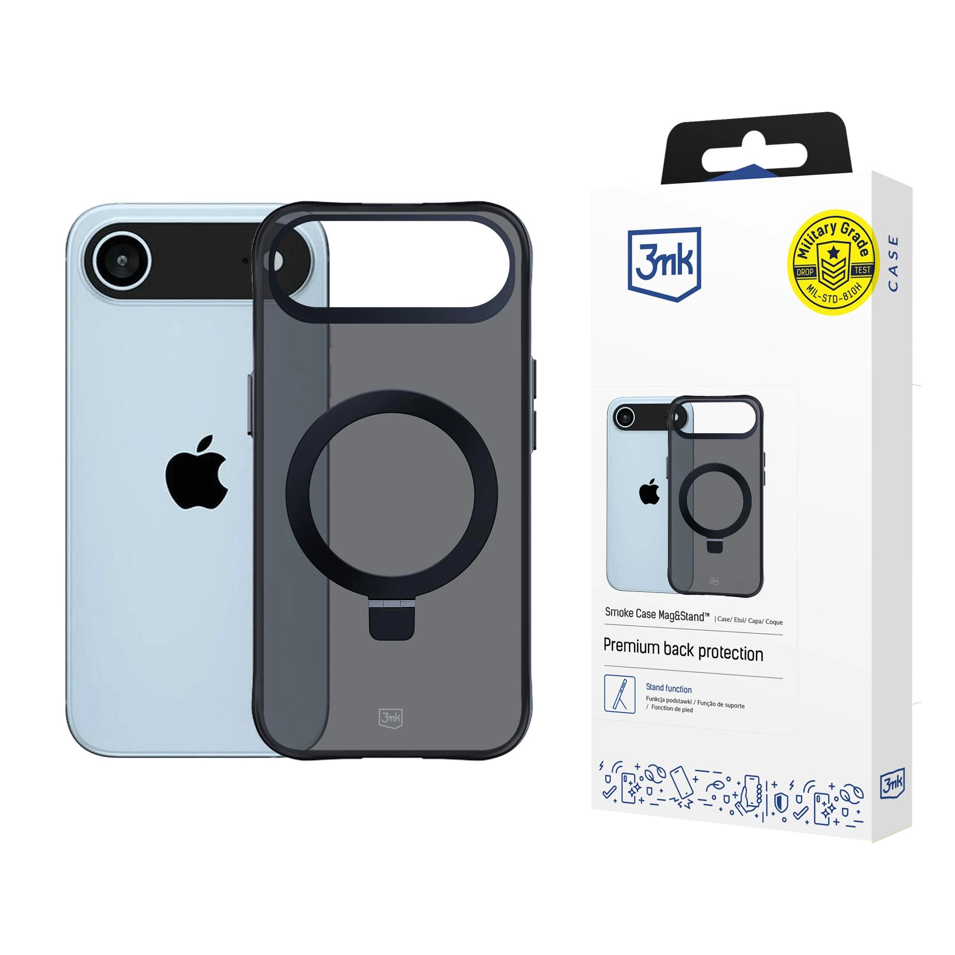 Etui 3mk Smoke Case Mag&Stand do iPhone 17 Air