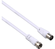 TechniSat 76-4833-03 IEC-F 3m Biały