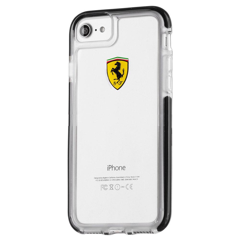 Etui Ferrari Hardcase FEGLHCP7BK do iPhone 7 (przezroczysty)