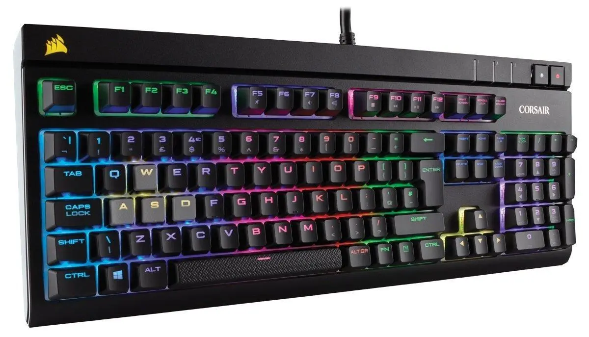Klawiatura mechaniczna Corsair Strafe RGB Cherry MX Red Czarny