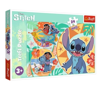 Puzzle MAXI Wesoły dzień Lilo&Stitch 24 elementy