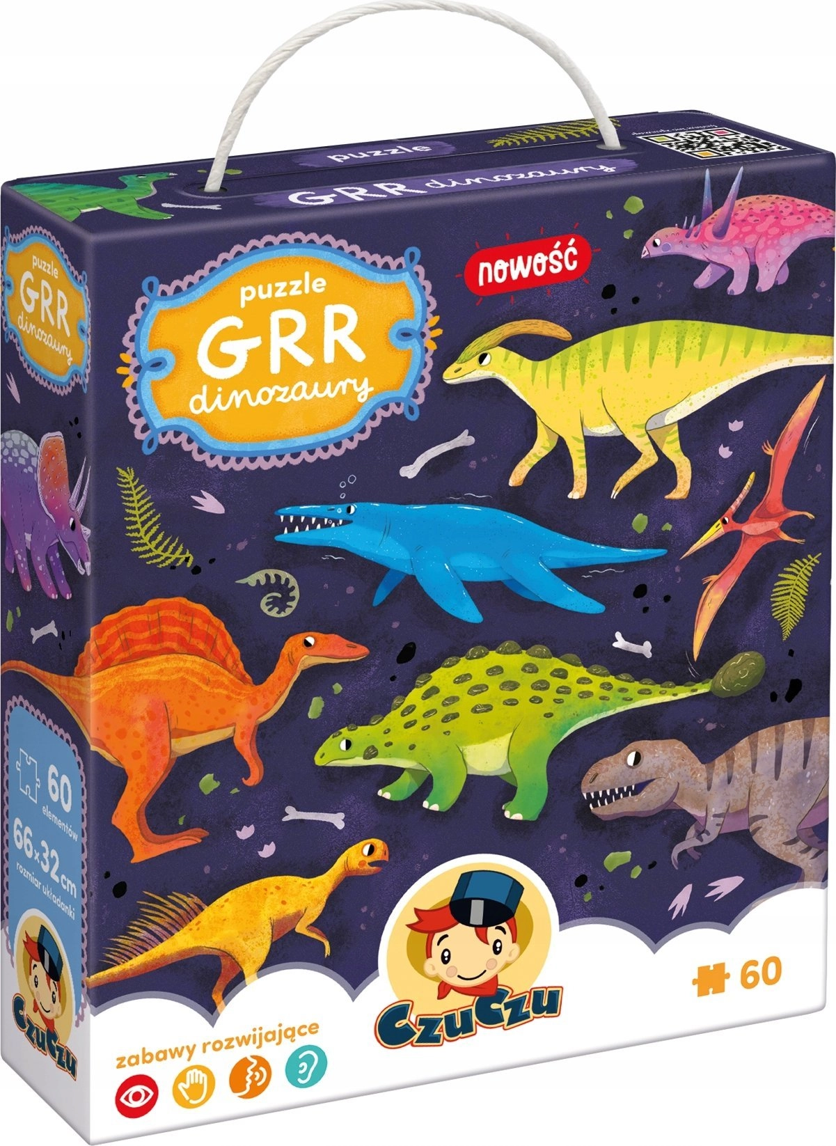 Puzzle Grr Dinozaury 60 elementów