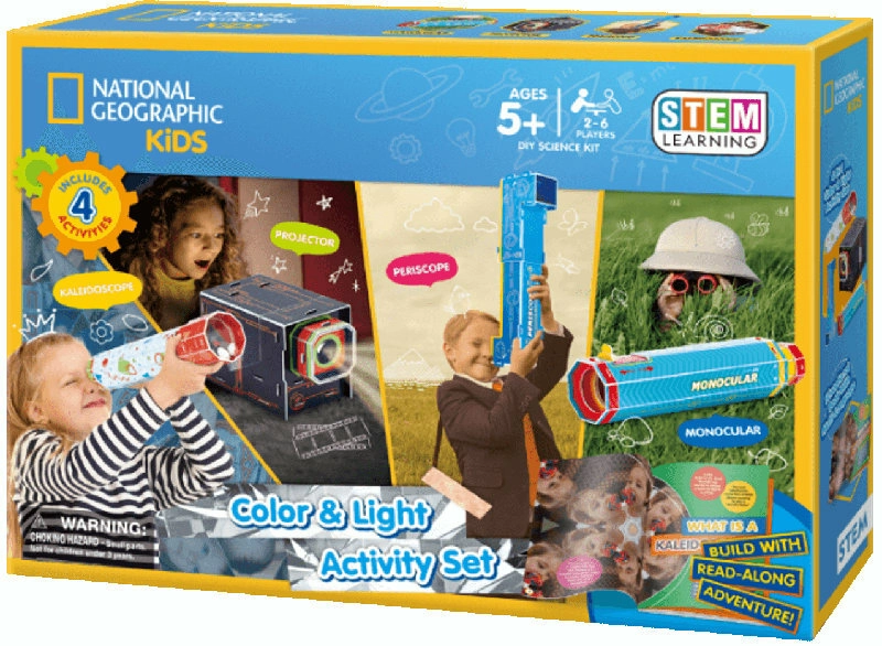 Puzzle 3D Zestaw aktywności z kolorami i światłem