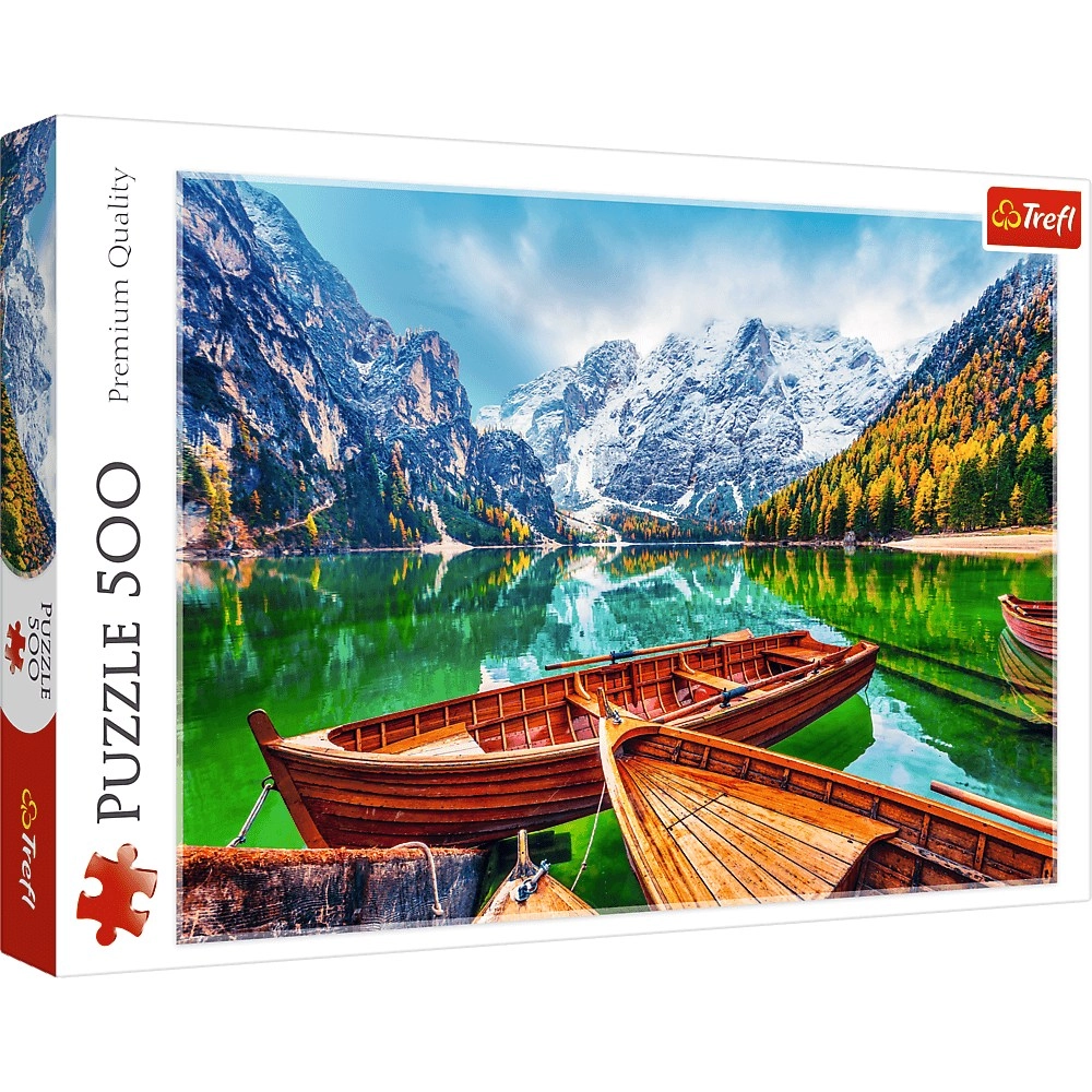Puzzle Jezioro Braies, Włochy  500 elementów