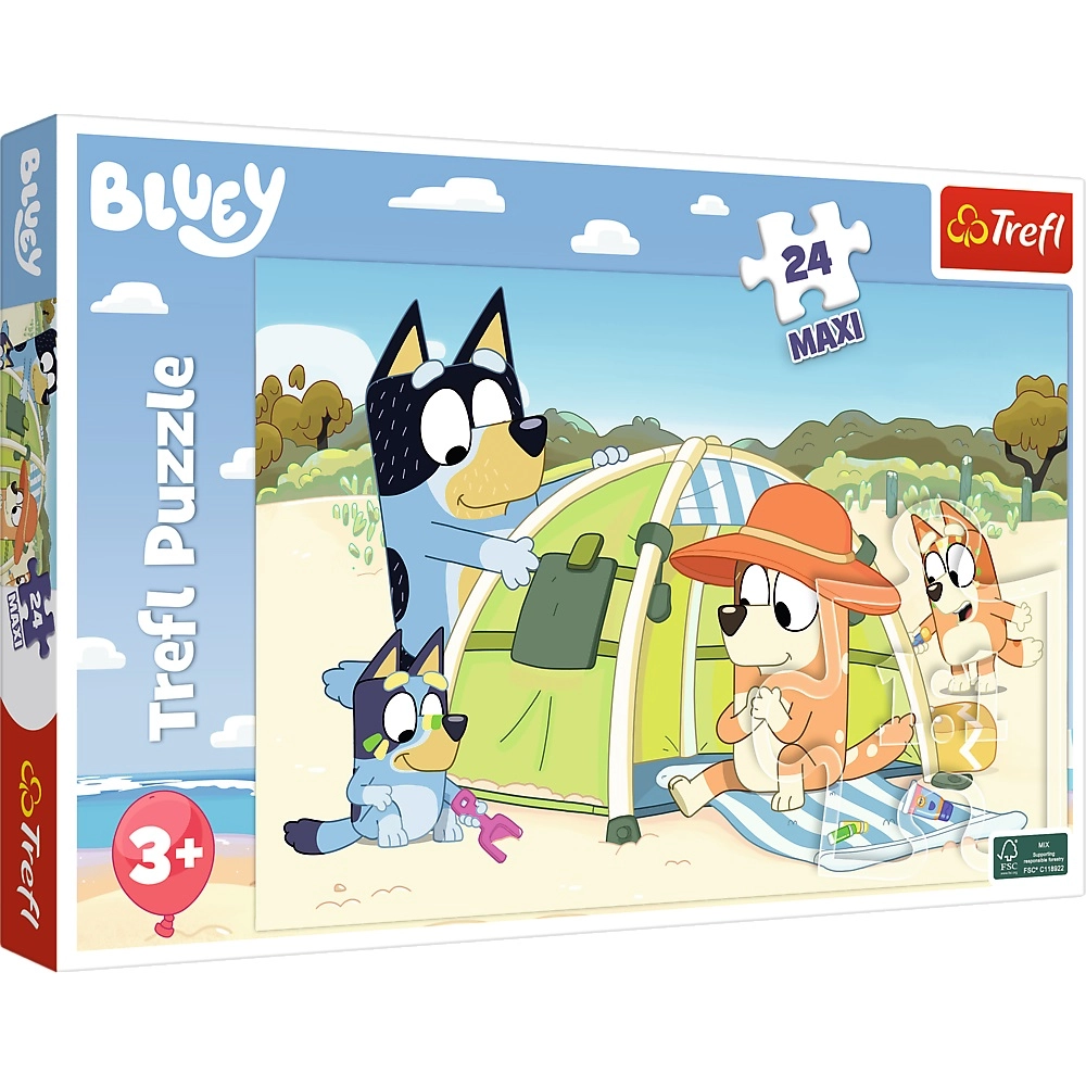 Puzzle MAXI Wspaniały dzień Bluey 24 elementy