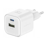 Swissten 22071200 GaN 1x USB-C 35W PD 1x USB-A 27W QC Biały
