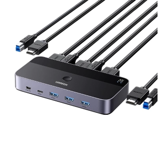 Przełącznik UGREEN CM664 KVM 2w1 4K 60Hz
