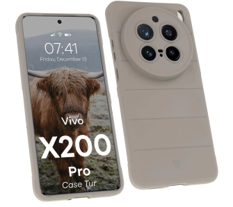 Etui Bizon Tur do Vivo X200 Pro Jasnoszary