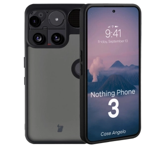Etui Bizon Angelo do Nothing Phone 3 z czarną ramką