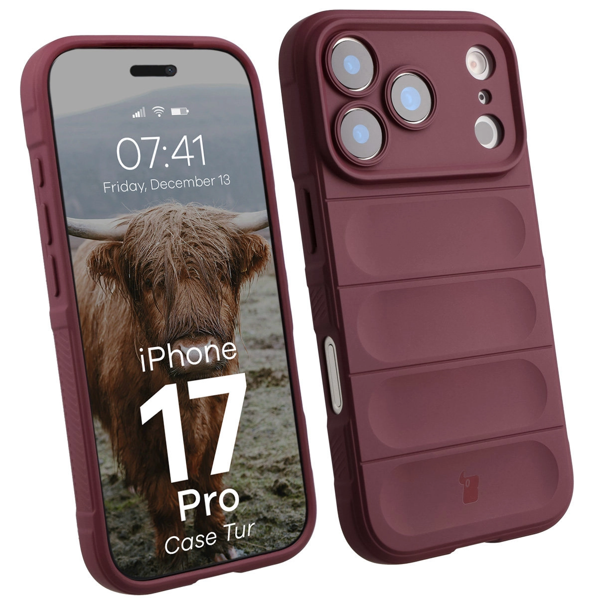 Etui Bizon Tur do Apple iPhone 17 Pro Ciemnofioletowy