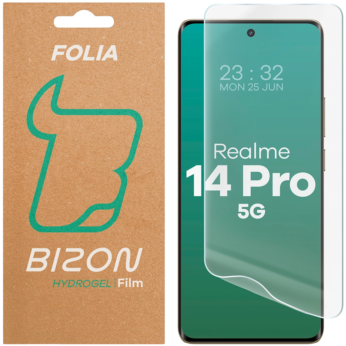 Folia hydrożelowa Bizon na ekran Hydrogel Front do Realme 14 Pro 5G 1 sztuka
