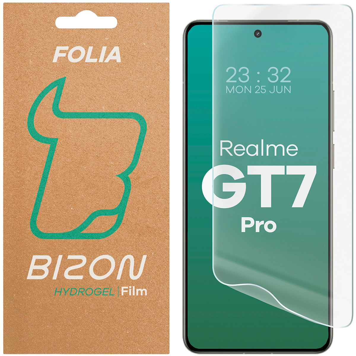 Folia hydrożelowa Bizon na ekran Hydrogel Front do Realme GT 7 Pro 1 sztuka