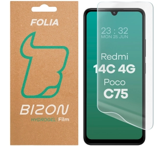 Folia hydrożelowa Bizon na ekran Hydrogel Front do Xiaomi Redmi 14C 4G / POCO C75 1 sztuka