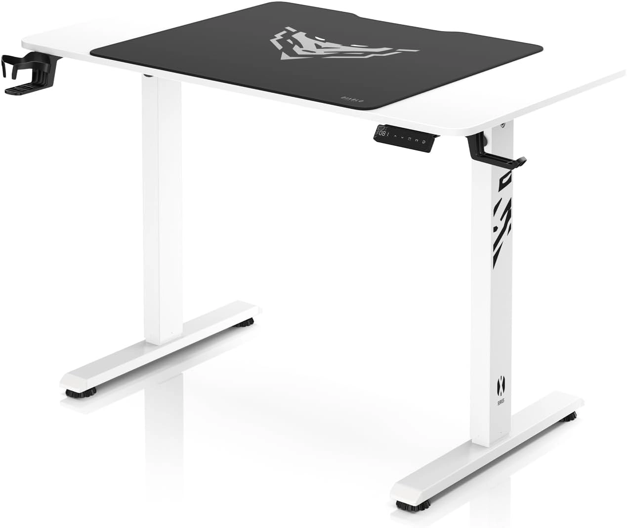 Biurko Diablo Chairs X-Tensio 1100 110cm Regulacja wysokości Biały