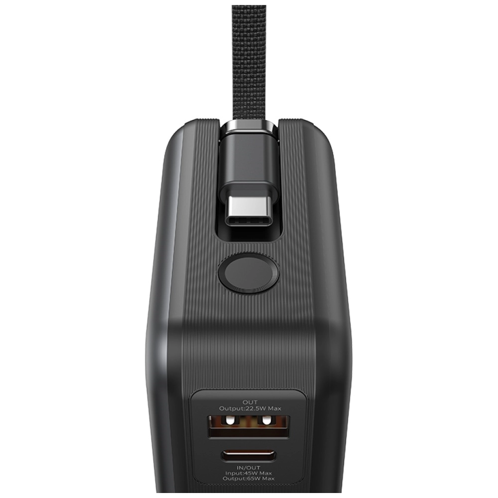 фото Зовнішній акумулятор (павербанк) Usams US-CD243 20000mAh 65W Gray