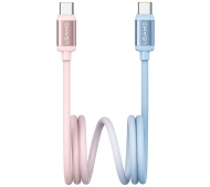 USAMS Bicolor Series PD 60W USB-C do USB-C 1,2m Niebiesko-różowy