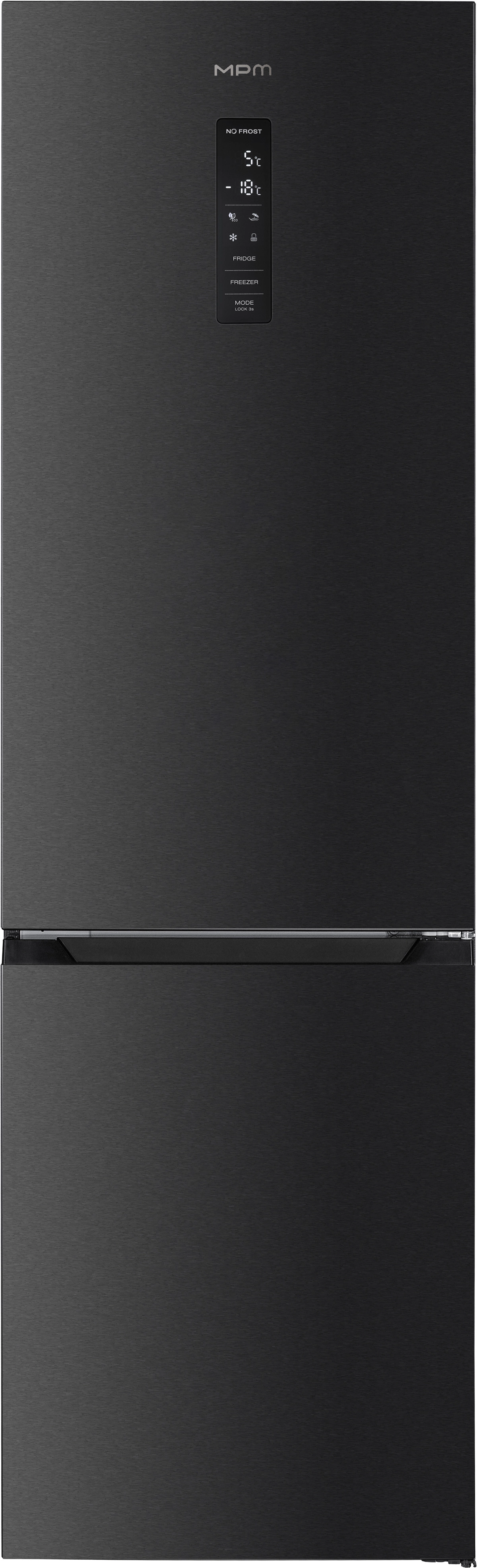 MPM 400-FF-61/C Pełny No Frost 201cm Night Inox