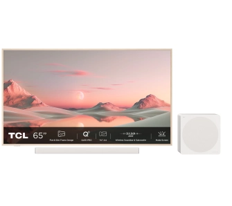 Telewizor TCL NXTVision 65A300 Pro 65" QLED 4K 144Hz Google TV Dolby Vision IQ Dolby Atmos Soundbar, Subwoofer HDMI 2.1 DVB-T2