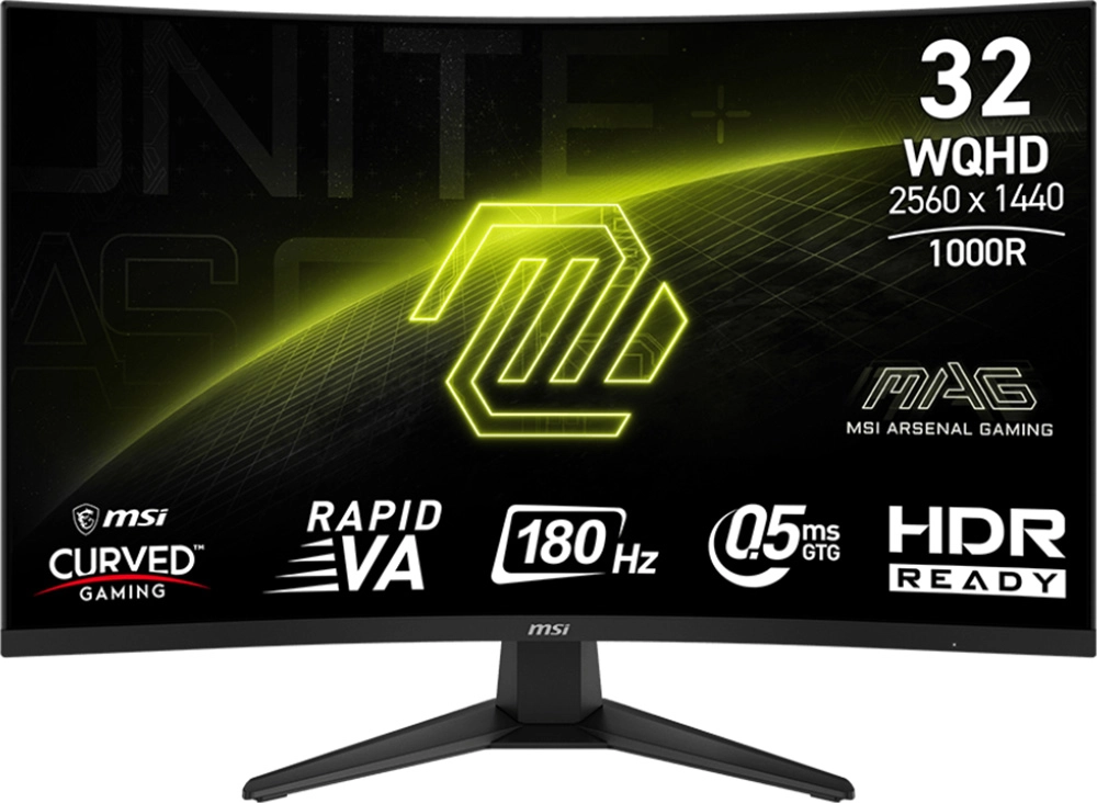 Monitor MSI MAG 325CQF 31,5" 2K Rapid VA 180Hz 0,5ms GTG Zakrzywiony Gamingowy