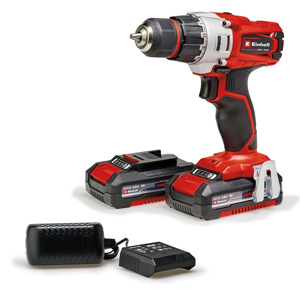 Wiertarko-wkrętarka Einhell TE-CD 18/2 Li (2×2,0 Ah)