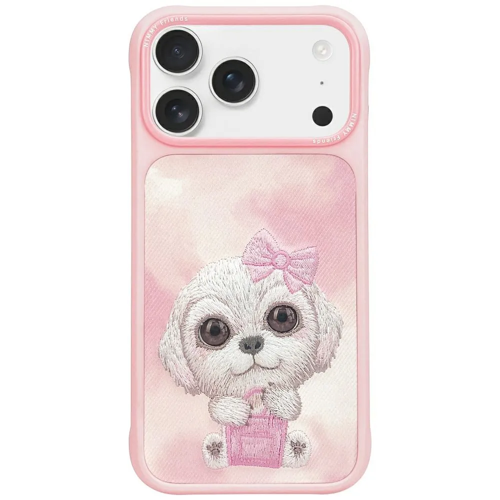 Etui Nimmy Big Eyed Pet 2.0 Dog do iPhone 17 Pro Max Różowy